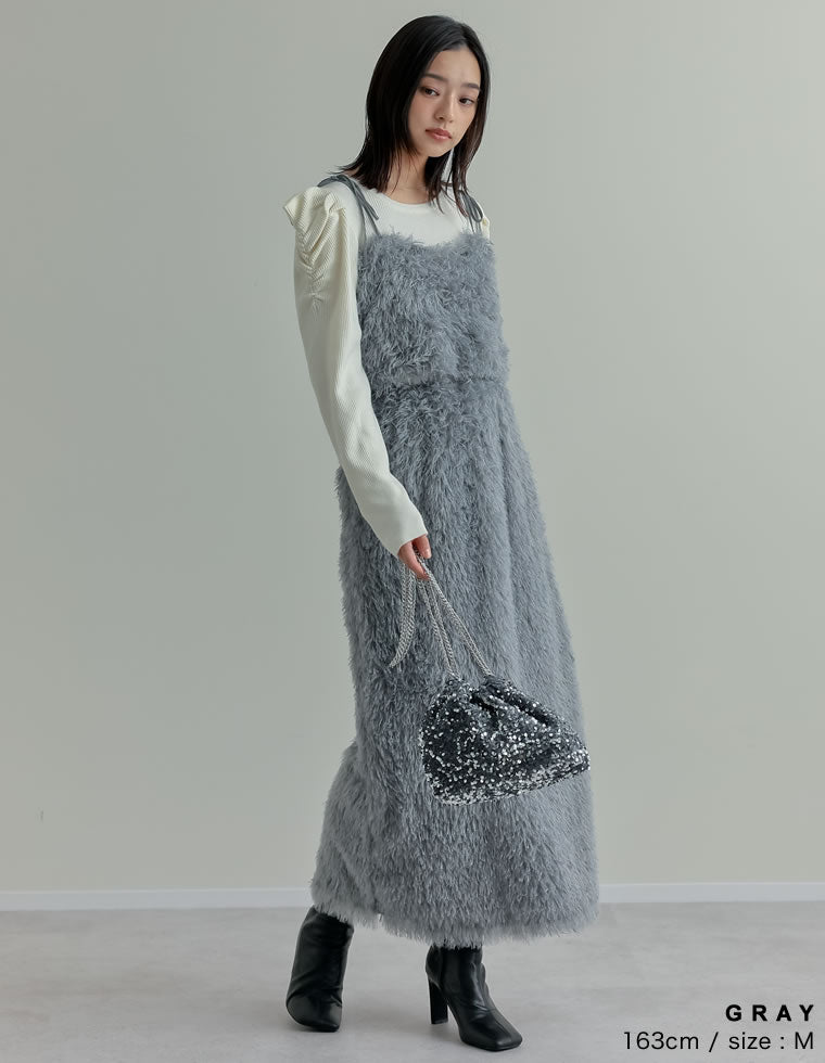 ラメフェザーキャミソールビスチェ - トップス通販 | 人気レディース