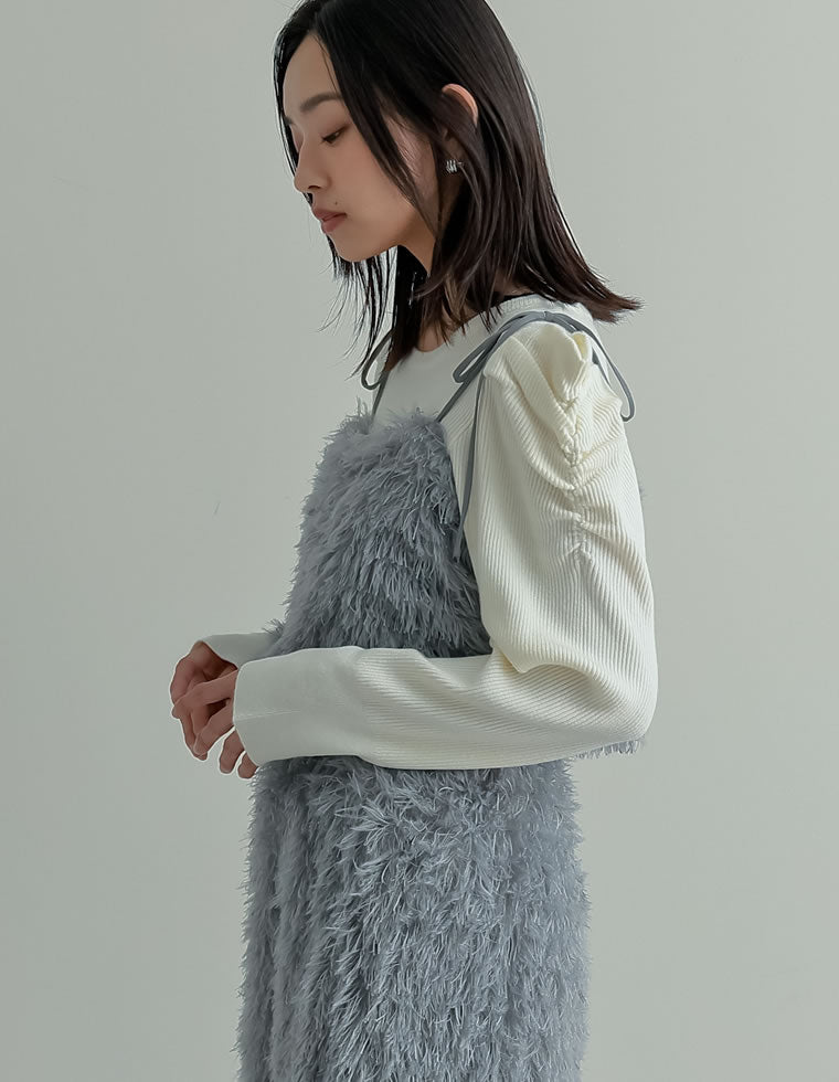 ラメフェザーキャミソールビスチェ - トップス通販 | 人気レディース