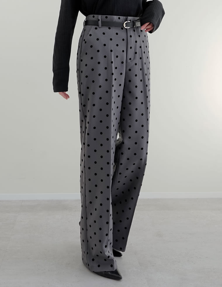 カットツイルドットストレートパンツ - パンツ通販 | 人気レディース