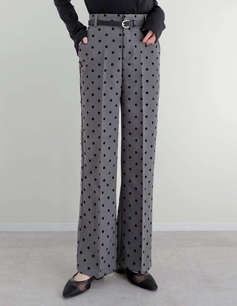 カットツイルドットストレートパンツ - パンツ通販 | 人気レディース