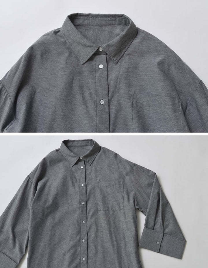 【TIME SALE 20%OFF ¥3,979⇒¥3,183】[2025SS COLLECTION]オックスビッグカフスワイドスリーブシャツ トップス 人気レディースファッション通販 リエディ