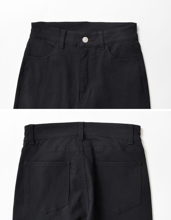 【TIME SALE 10%OFF ¥3,979⇒¥3,581】[2025 SUMMER COLLECTION][低身長/大きいサイズ有][美シルエット]スーパーストレッチキックフレアパンツ[mb] パンツ 人気レディースファッション通販 リエディ