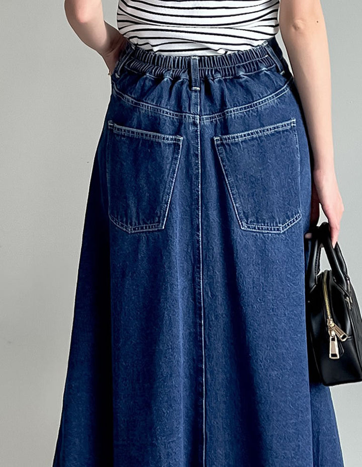 【TIME SALE 30%OFF ¥5,998⇒¥4,198】[2025SS COLLECTION][低身長/高身長サイズ有]コットンデニムバルーンスカート スカート 人気レディースファッション通販 リエディ