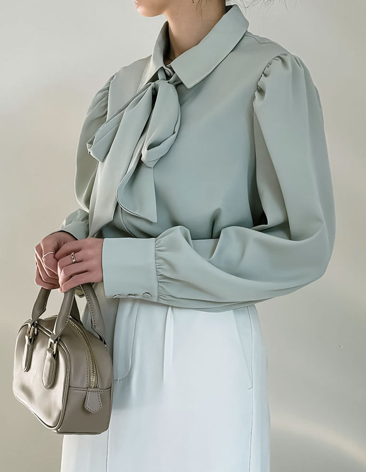 【TIME SALE 30%OFF ¥4,998⇒¥3,498】[2025SS COLLECTION][オケージョン セレモニー][2WAY]無地or花柄タイ付きブラウス トップス 人気レディースファッション通販 リエディ