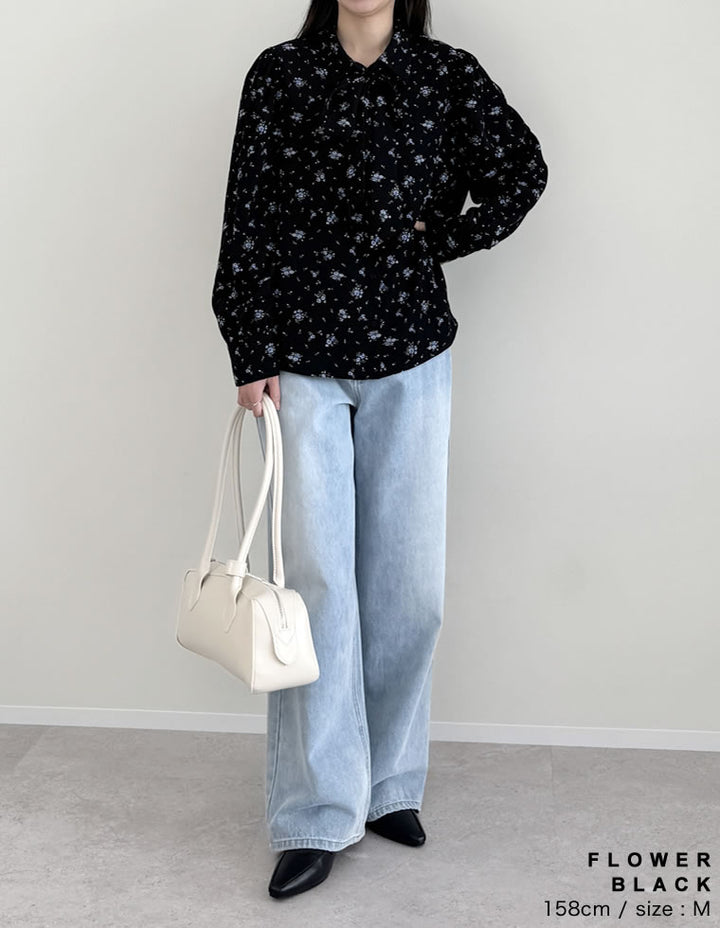 【TIME SALE 30%OFF ¥4,998⇒¥3,498】[2025SS COLLECTION][オケージョン セレモニー][2WAY]無地or花柄タイ付きブラウス トップス 人気レディースファッション通販 リエディ