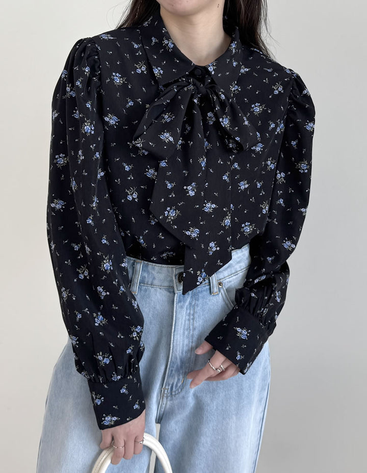 【TIME SALE 30%OFF ¥4,998⇒¥3,498】[2025SS COLLECTION][オケージョン セレモニー][2WAY]無地or花柄タイ付きブラウス トップス 人気レディースファッション通販 リエディ