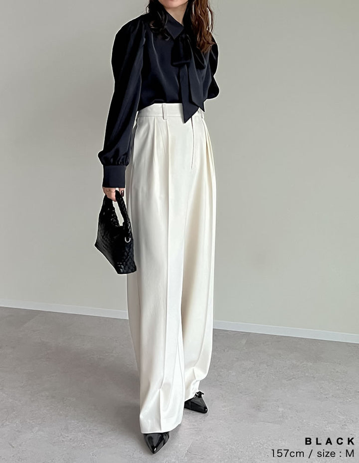 【TIME SALE 30%OFF ¥4,998⇒¥3,498】[2025SS COLLECTION][オケージョン セレモニー][2WAY]無地or花柄タイ付きブラウス トップス 人気レディースファッション通販 リエディ