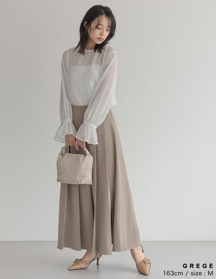 ストレッチミックスツイルプリーツスカート - スカート通販 | 人気