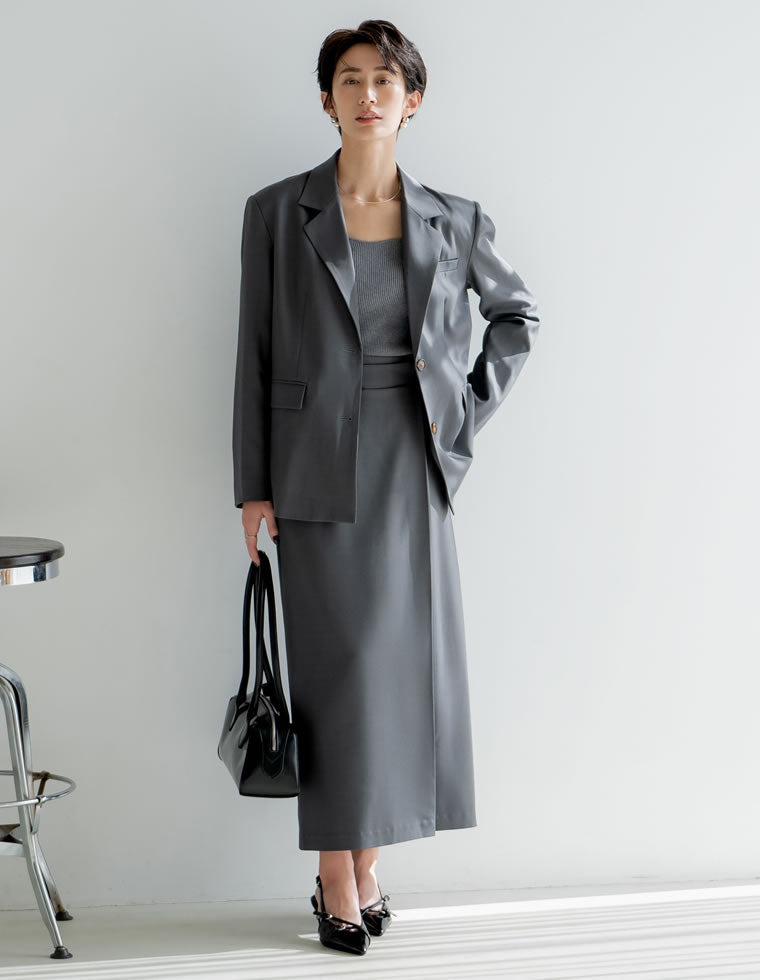 じょー ページ ストレッチミックスツイルナロースカート - スカート通販 | 人気