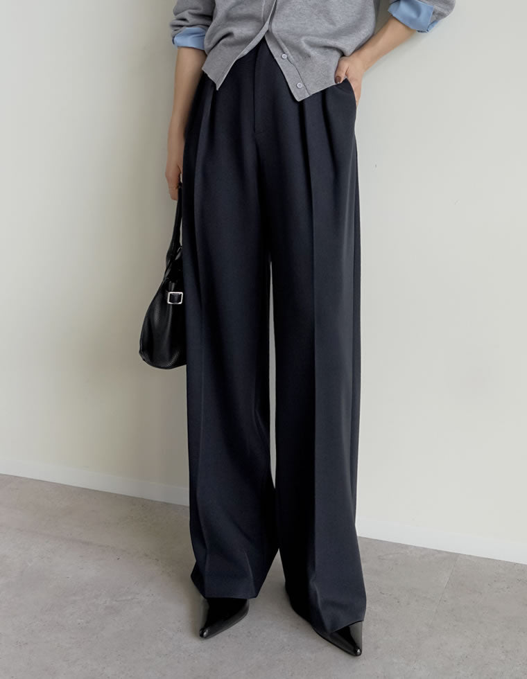 ミックスツイルダブルタックパンツ - パンツ通販 | 人気レディース