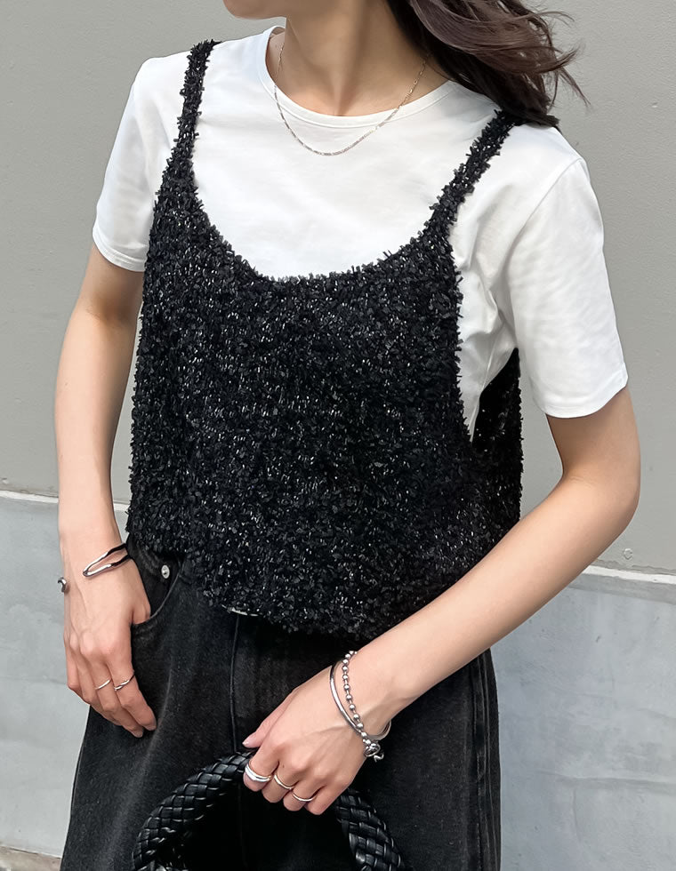 リボンヤーンキャミソールビスチェ - トップス通販 | 人気