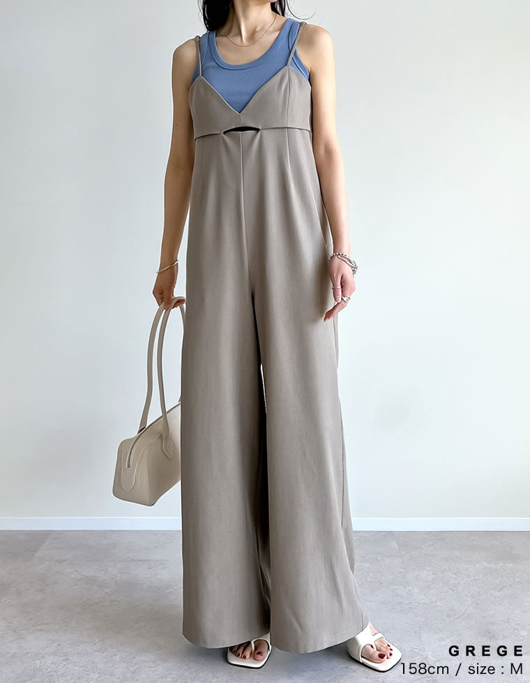 ストレッチミックスツイルオールインワン - オールインワン通販 | 人気