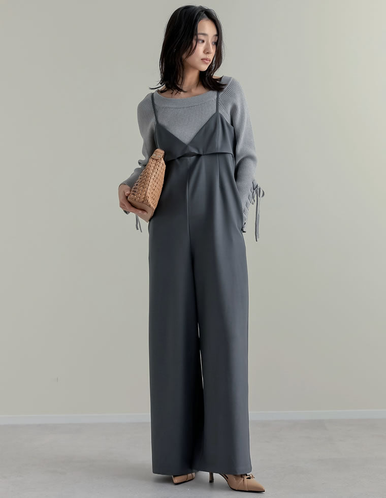 ストレッチミックスツイルオールインワン - オールインワン通販 | 人気