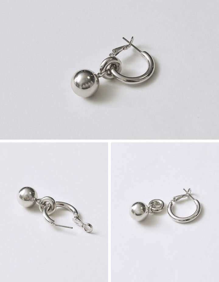 ボール付きフープピアス[返品交換不可][mb] アクセサリー 人気レディースファッション通販 リエディ