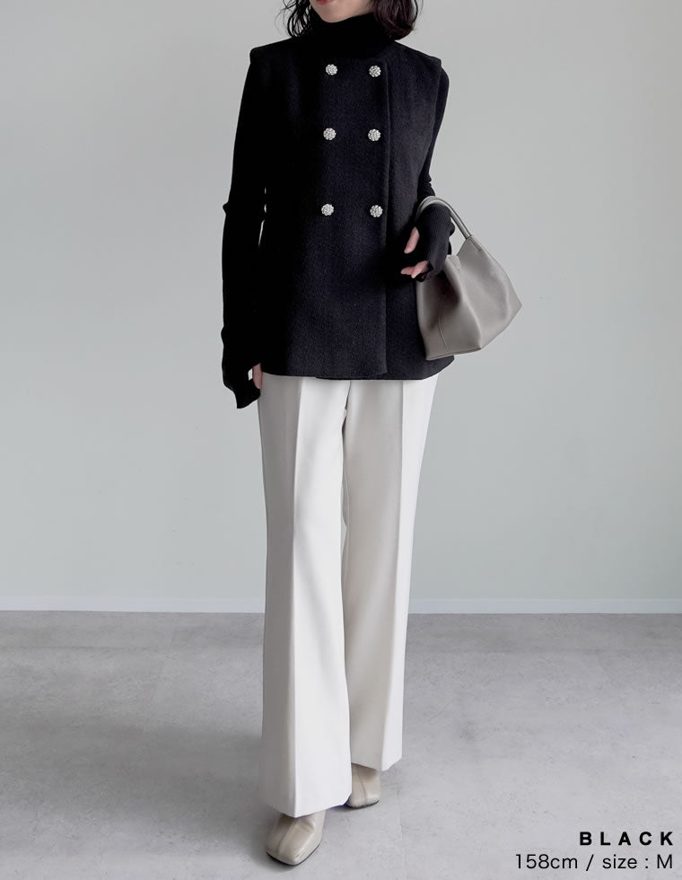 ダブルシルバー釦ツイードベスト - ジャケット/アウター通販 | 人気