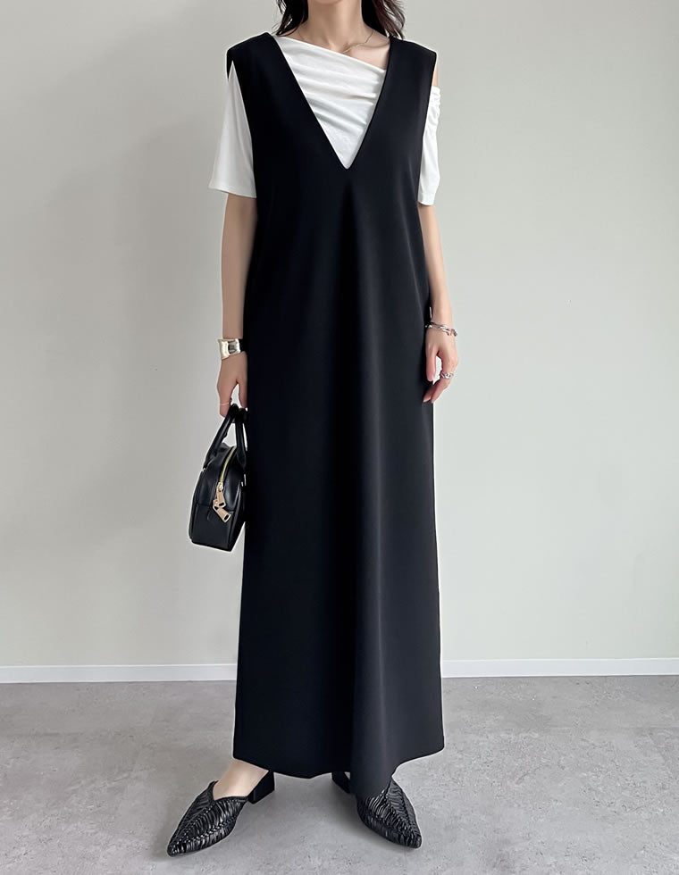 カットジョーゼットジャンパースカート - ワンピース通販 | 人気