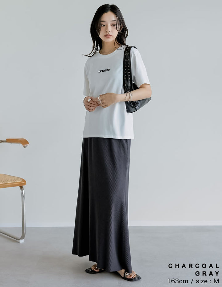 【TIME SALE 30%OFF ¥4,998⇒¥3,498】[大きいサイズ有]リブカットソーマーメイドスカート スカート 人気レディースファッション通販 リエディ