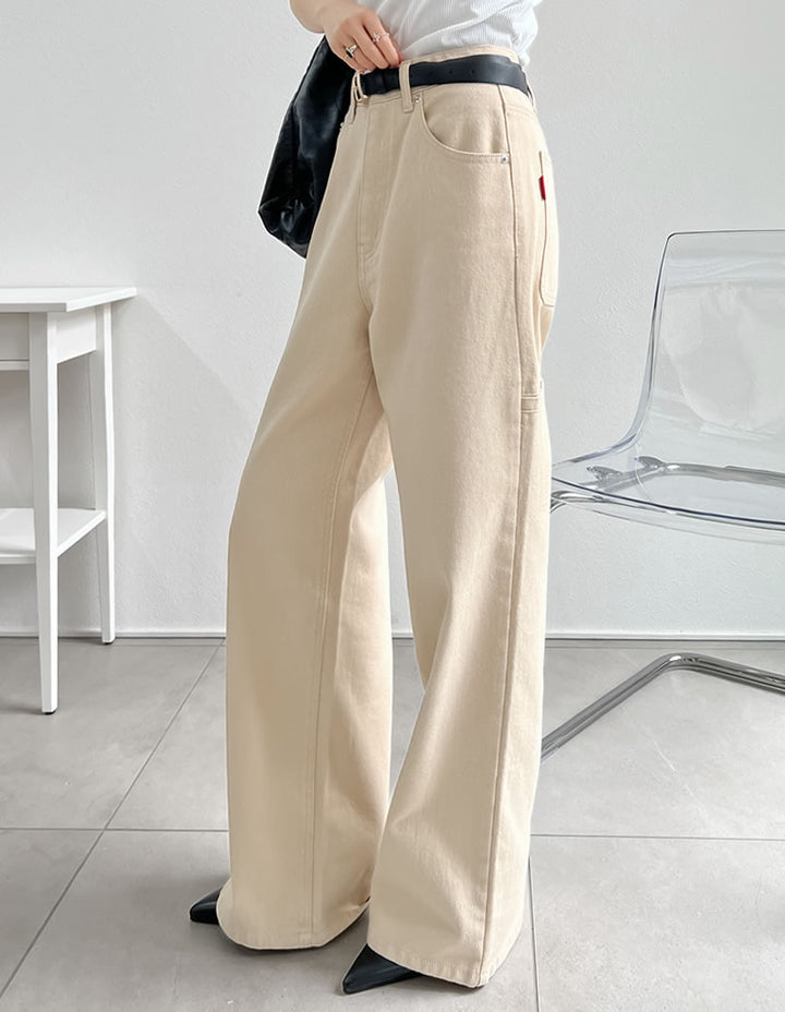 【TIME SALE 30%OFF ¥4,998⇒¥3,498】[2025 SUMMER COLLECTION][低身長/高身長サイズ有][脚長×抜け感デザイン]花柄or無地カツラギワークデザインペインターパンツ パンツ 人気レディースファッション通販 リエディ