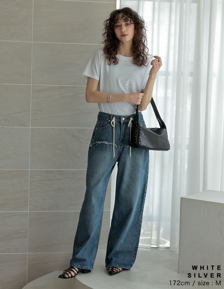 【TIME SALE 25%OFF ¥2,498⇒¥1,873】[2025 SUMMER COLLECTION][UVカット][接触冷感][紫外線対策]MON CHERIロゴTシャツ[mb] トップス 人気レディースファッション通販 リエディ