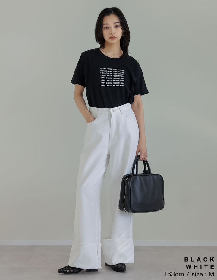 【TIME SALE 25%OFF ¥2,498⇒¥1,873】[2025 SUMMER COLLECTION][UVカット][接触冷感][紫外線対策]MON CHERIロゴTシャツ[mb] トップス 人気レディースファッション通販 リエディ