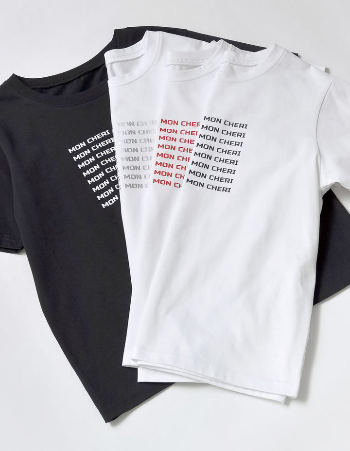 【TIME SALE 25%OFF ¥2,498⇒¥1,873】[2025 SUMMER COLLECTION][UVカット][接触冷感][紫外線対策]MON CHERIロゴTシャツ[mb] トップス 人気レディースファッション通販 リエディ