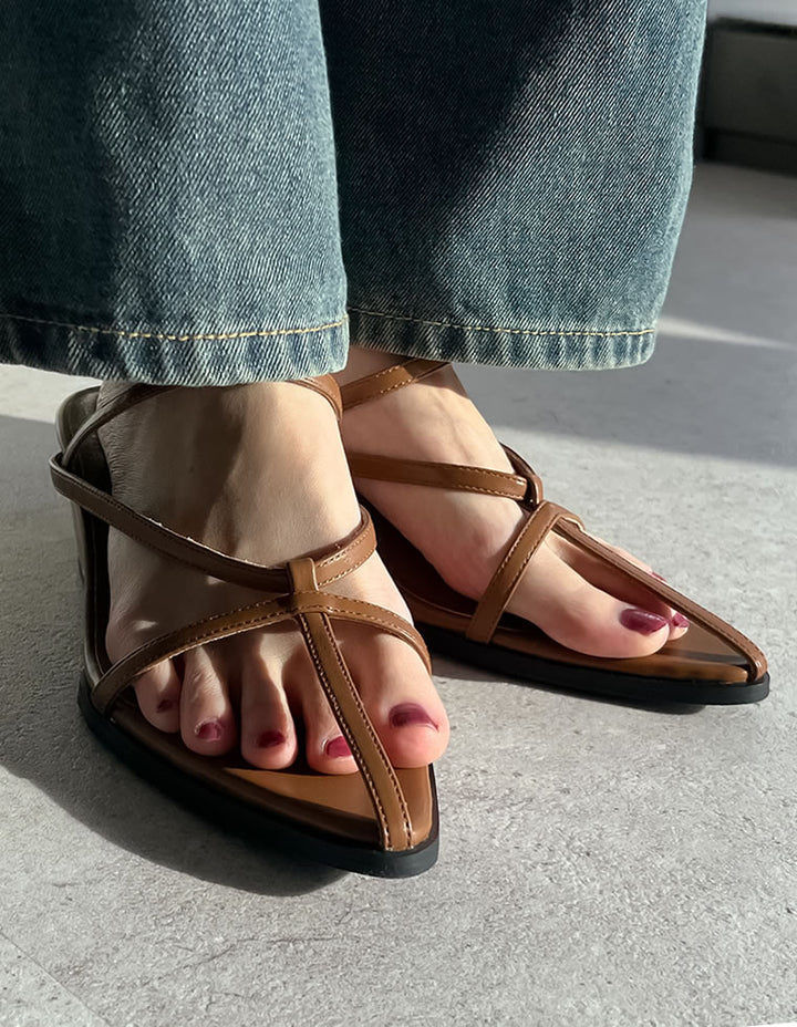 【TIME SALE 20%OFF ¥5,498⇒¥4,398】[大きいサイズ有]Tストラップウェッジソールローヒールサンダル シューズ 人気レディースファッション通販 リエディ