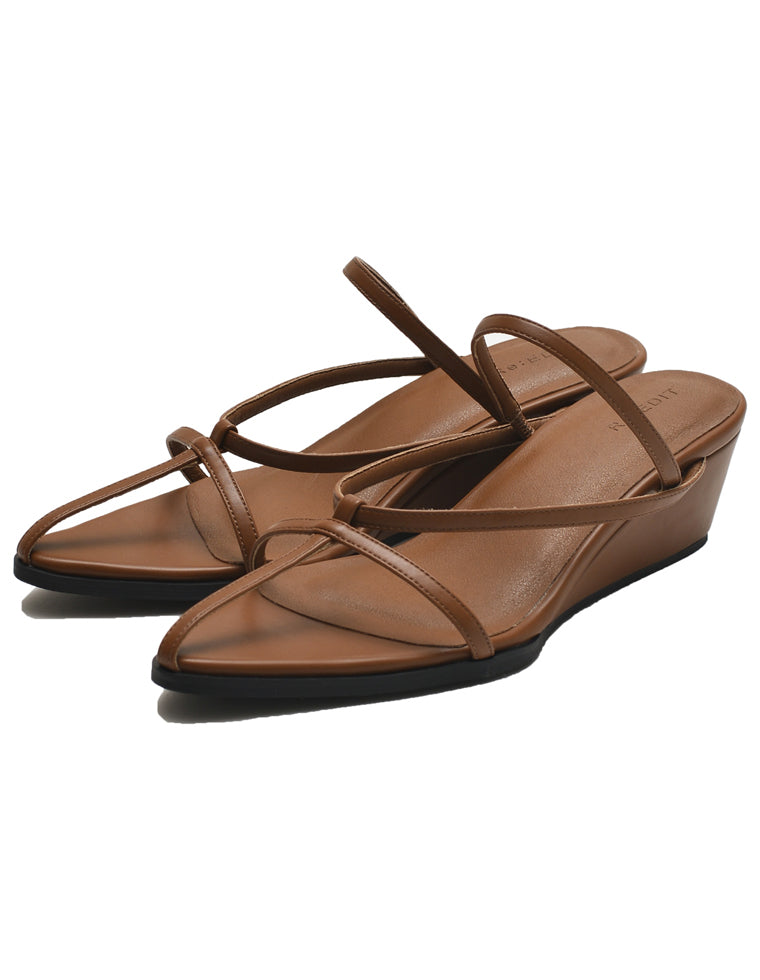 Tストラップウェッジソールサンダル - シューズ通販 | 人気レディース