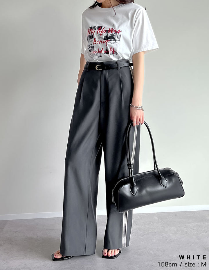 【TIME SALE 25%OFF ¥2,498⇒¥1,873】[UVカット][接触冷感][紫外線対策]コラージュフォトロゴTシャツ[mb] トップス 人気レディースファッション通販 リエディ