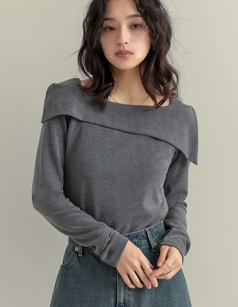 EZUMI オフショルダートップス off shoulder denim tops/オフショルダーデニムトップス（その他