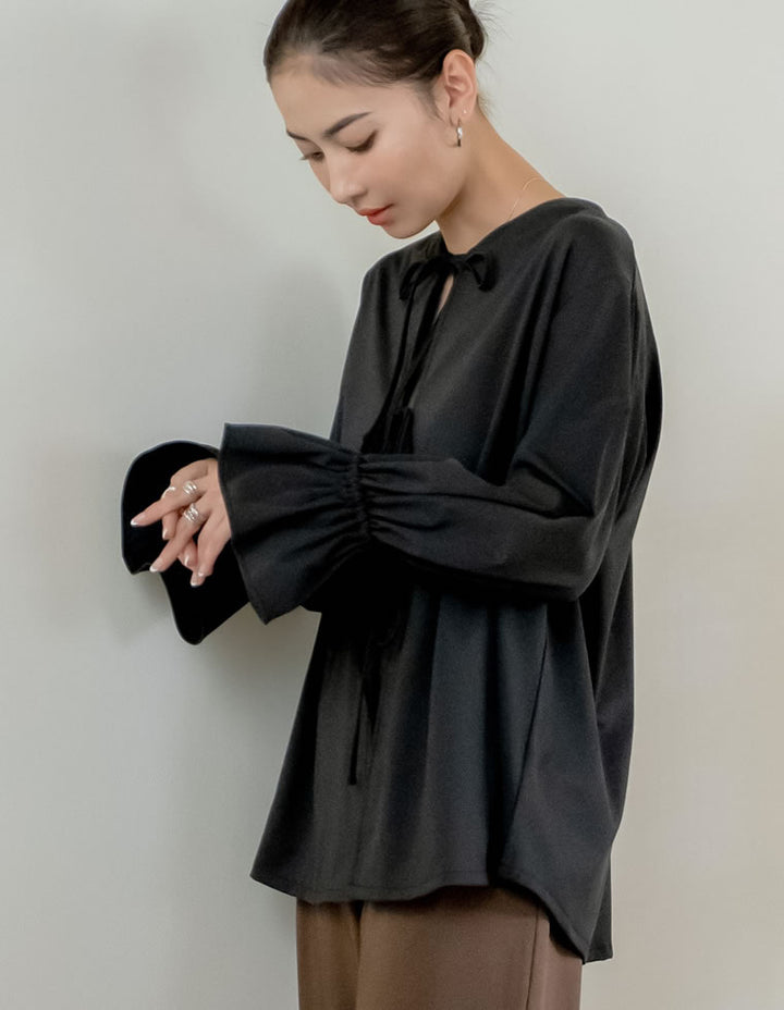 【TIME SALE 35%OFF ¥4,998⇒¥3,248】[UVカット][接触冷感][速乾][水陸両用][DAILY SWIM]ラッシュガード前開きリボンブラウス[返品交換不可] 水着/着物・浴衣 人気レディースファッション通販 リエディ