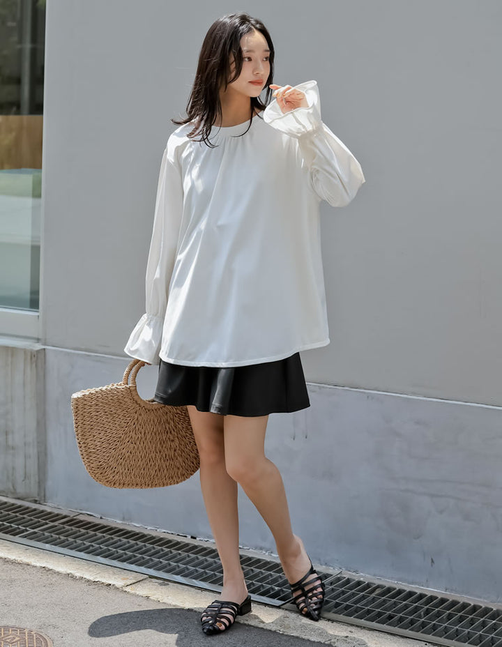 【TIME SALE 35%OFF ¥4,998⇒¥3,248】[UVカット][接触冷感][速乾][水陸両用][DAILY SWIM]ラッシュガード前開きリボンブラウス[返品交換不可] 水着/着物・浴衣 人気レディースファッション通販 リエディ