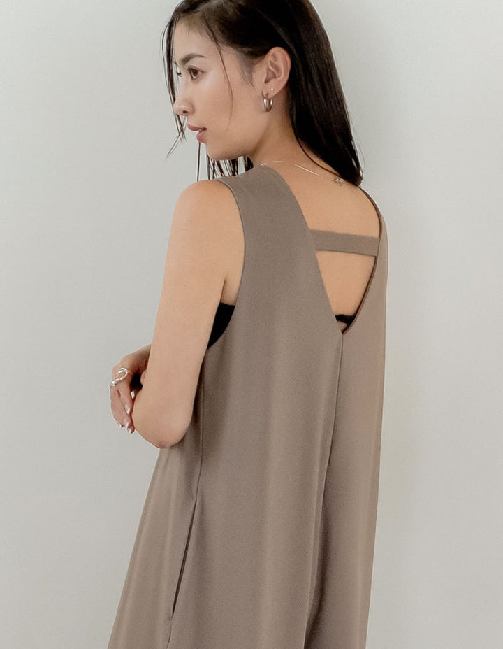 【TIME SALE 35%OFF ¥5,998⇒¥3,898】[UVカット][接触冷感][速乾][水陸両用][DAILY SWIM][低身長/高身長サイズ有]ラッシュガードVネックオールインワン[返品交換不可] 水着/着物・浴衣 人気レディースファッション通販 リエディ