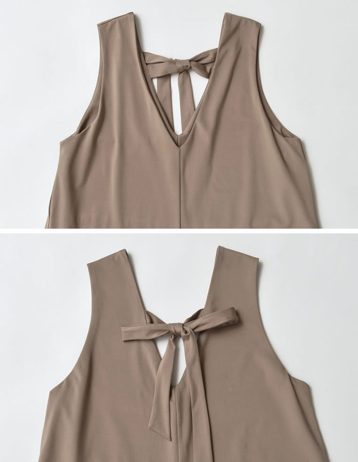 【TIME SALE 35%OFF ¥5,998⇒¥3,898】[UVカット][接触冷感][速乾][水陸両用][DAILY SWIM][低身長/高身長サイズ有]ラッシュガードVネックオールインワン[返品交換不可] 水着/着物・浴衣 人気レディースファッション通販 リエディ