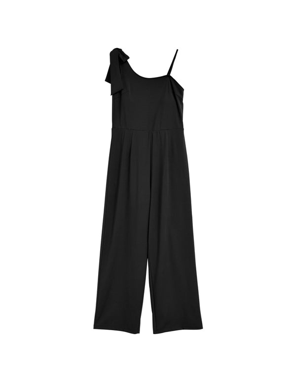 【TIME SALE 30%OFF ¥6,998⇒¥4,898】[UVカット][接触冷感][速乾][水陸両用][DAILY SWIM][低身長/高身長サイズ有]ラッシュガードカップ付きアシンメトリーリボンオールインワン[返品交換不可] 水着/着物・浴衣 人気レディースファッション通販 リエディ