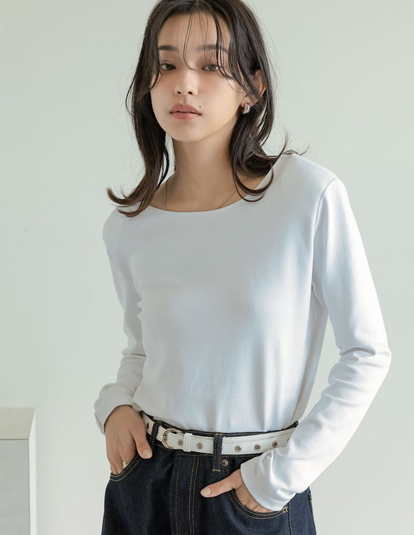 《期間限定！2BUY15%OFFクーポン対象》【SUMMER TIMESALE 10%OFF ¥3,498⇒¥3,148】冷感マシュマロカットソー前後2WAYショルダーパッドロンT