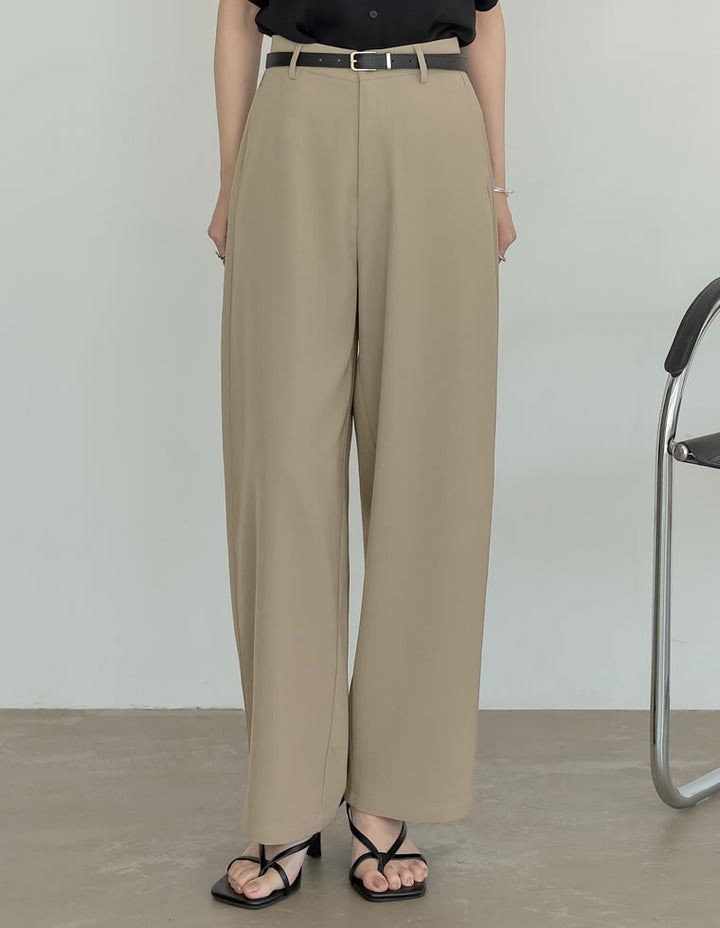 【TIME SALE 50%OFF ¥4,998⇒¥2,499】[夏の体型カバーに◎][低身長/高身長/大きいサイズ有]アンクルソフトカーブパンツ パンツ 人気レディースファッション通販 リエディ