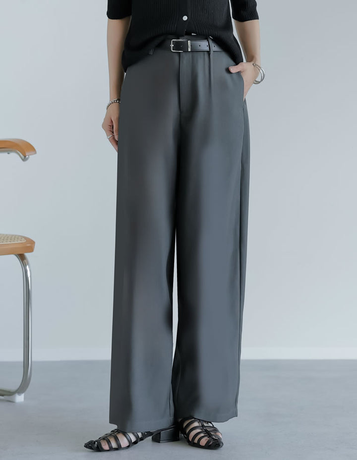 【TIME SALE 50%OFF ¥4,998⇒¥2,499】[夏の体型カバーに◎][低身長/高身長/大きいサイズ有]アンクルソフトカーブパンツ パンツ 人気レディースファッション通販 リエディ