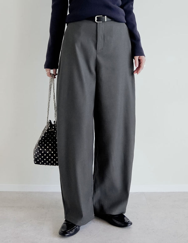 【TIME SALE 50%OFF】[低身長/高身長/大きいサイズ有]アンクルソフトカーブパンツ