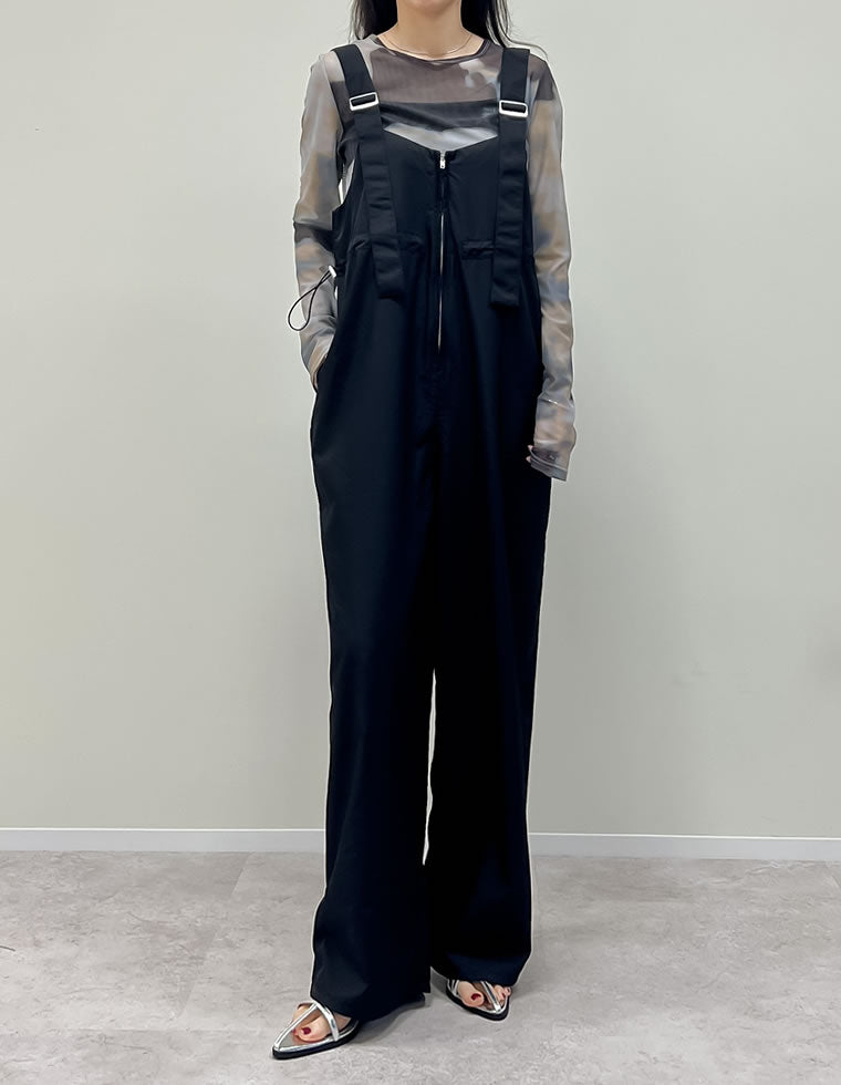 ナイロンウエストドロストサロペット - オールインワン通販 | 人気