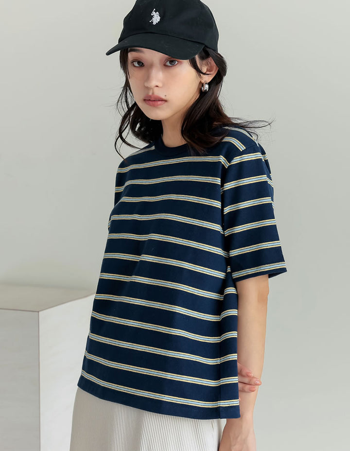 【TIME SALE 20%OFF ¥2,998⇒¥2,398】コットンブレンドボーダーor花柄Ｔシャツ[mb] トップス 人気レディースファッション通販 リエディ
