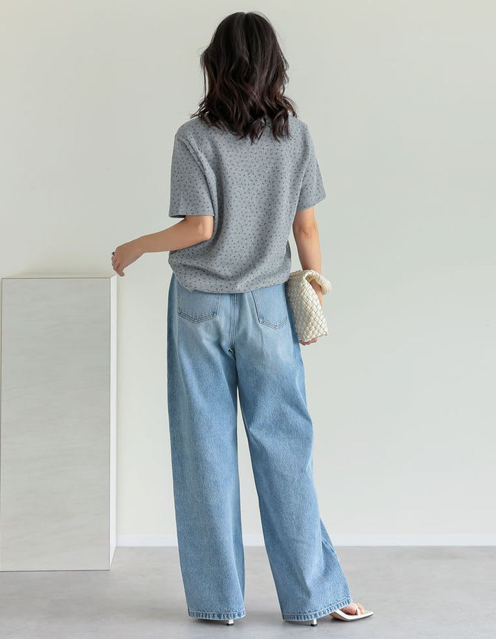 【TIME SALE 20%OFF ¥2,998⇒¥2,398】コットンブレンドボーダーor花柄Ｔシャツ[mb] トップス 人気レディースファッション通販 リエディ