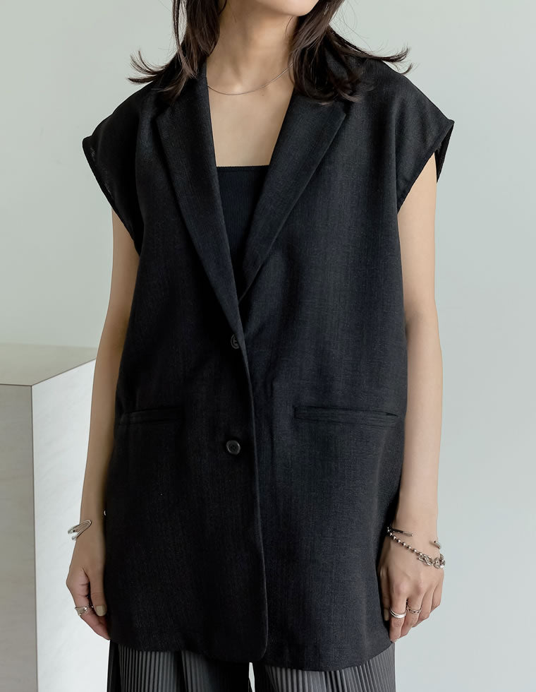 ベスト ジレ リネンライクツイルベスト レディース ITEMS URBANRESEARCH ベスト ジレ リネンライクジレ レディース