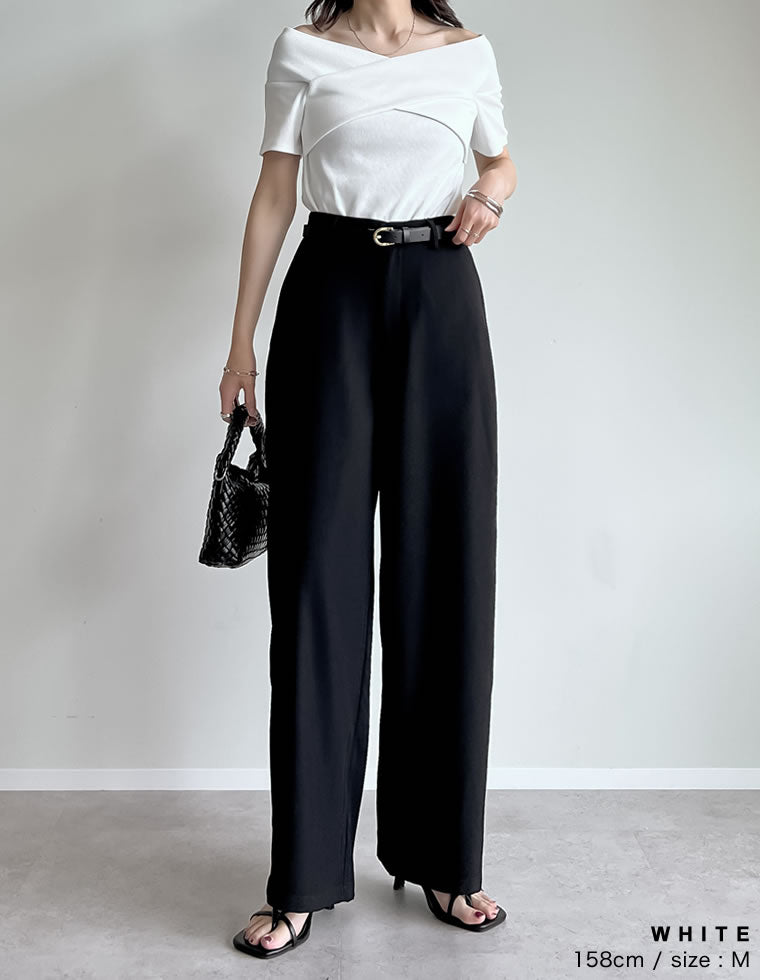 2WAYオフショルクロストップス - トップス通販 | 人気レディース