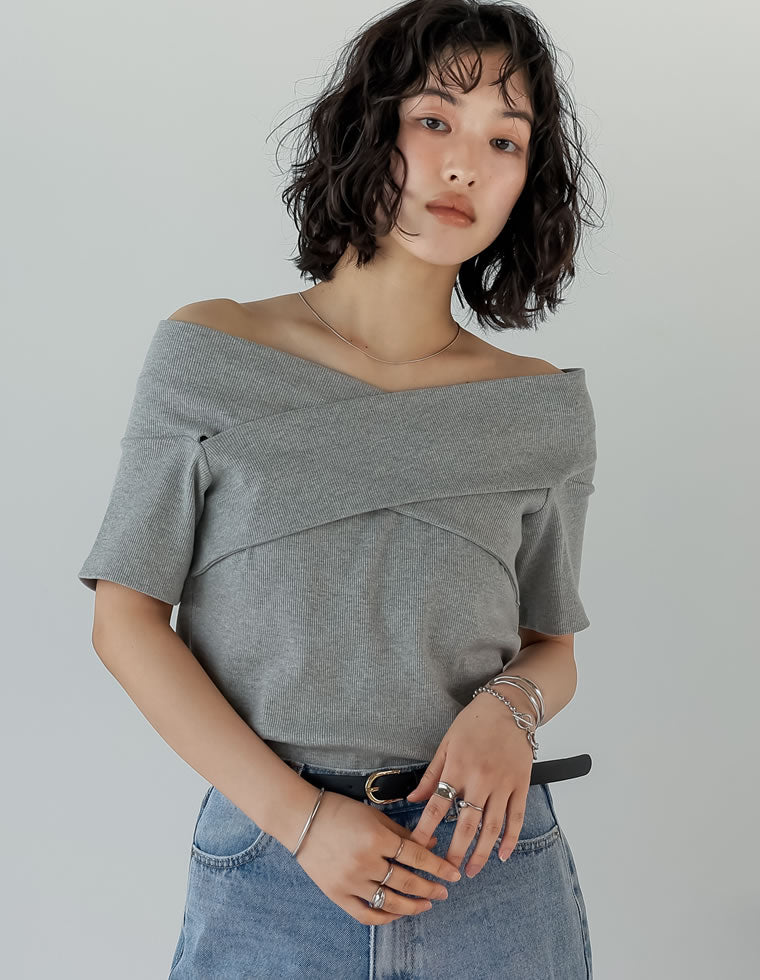 2WAYオフショルクロストップス - トップス通販 | 人気レディース