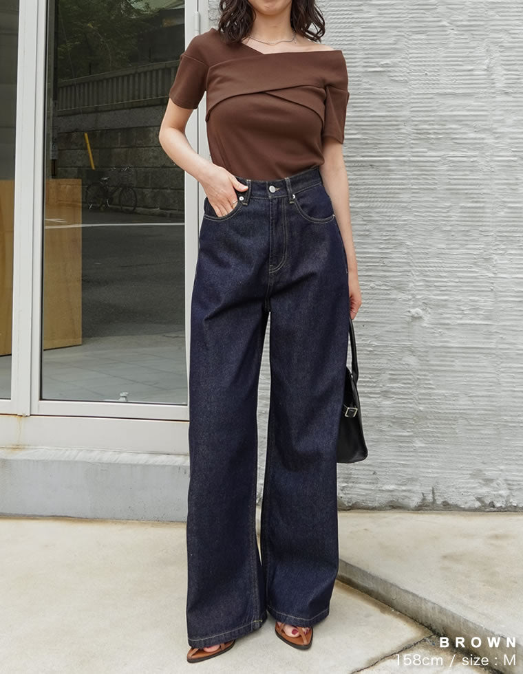 2WAYオフショルクロストップス - トップス通販 | 人気レディース