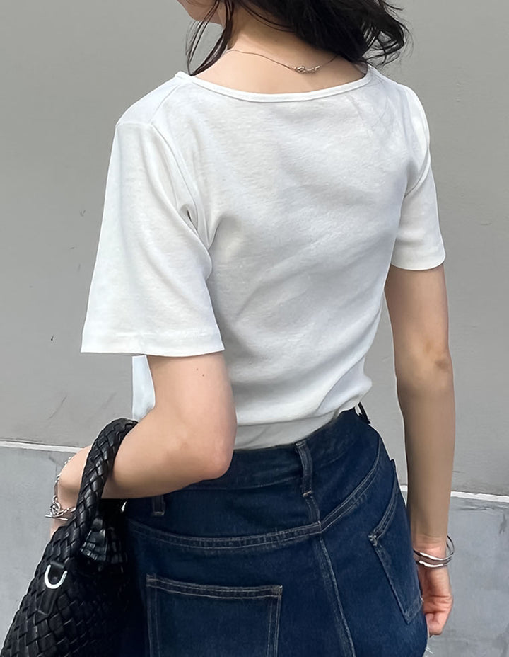 【TIME SALE 20%OFF ¥2,998⇒¥2,398】スムースカットソーアシンメトリーネックトップス[mb] トップス 人気レディースファッション通販 リエディ