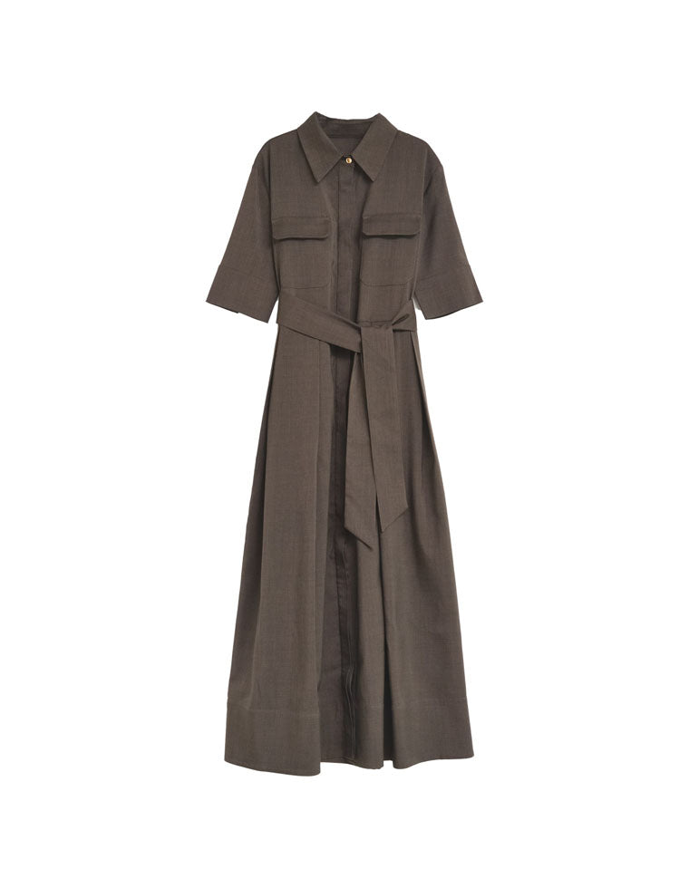 リネンライクシャツワンピース - ワンピース通販 | 人気 リネンライクシャツワンピース - ワンピース通販 | 人気