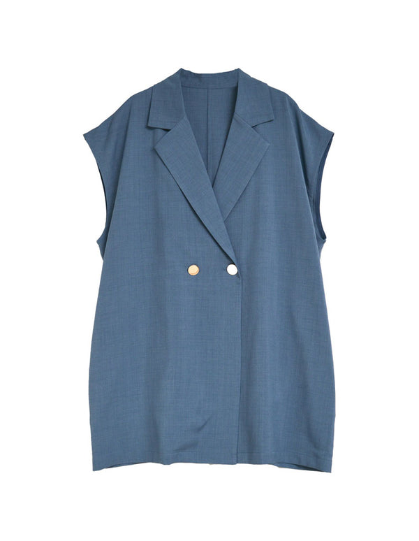 【TIME SALE 20%OFF ¥4,998⇒¥3,998】[2025 SUMMER COLLECTION][セットアップ対応][洗える]リネンライク金ボタンテーラードジレベスト ジャケット/アウター 人気レディースファッション通販 リエディ