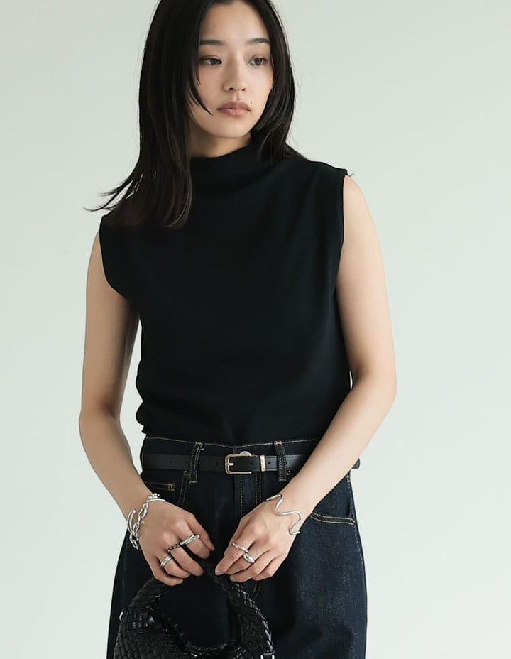 【TIME SALE 20%OFF ¥2,998⇒¥2,398】リブカットソーハイネックトップス[mb] トップス 人気レディースファッション通販 リエディ