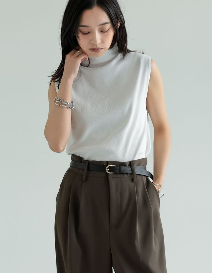 【TIME SALE 20%OFF ¥2,998⇒¥2,398】リブカットソーハイネックトップス[mb] トップス 人気レディースファッション通販 リエディ